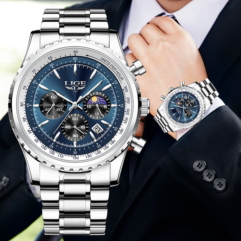 Luxury Lifestyle Brand - Lige Merk Luxe Quartz Man Horloge