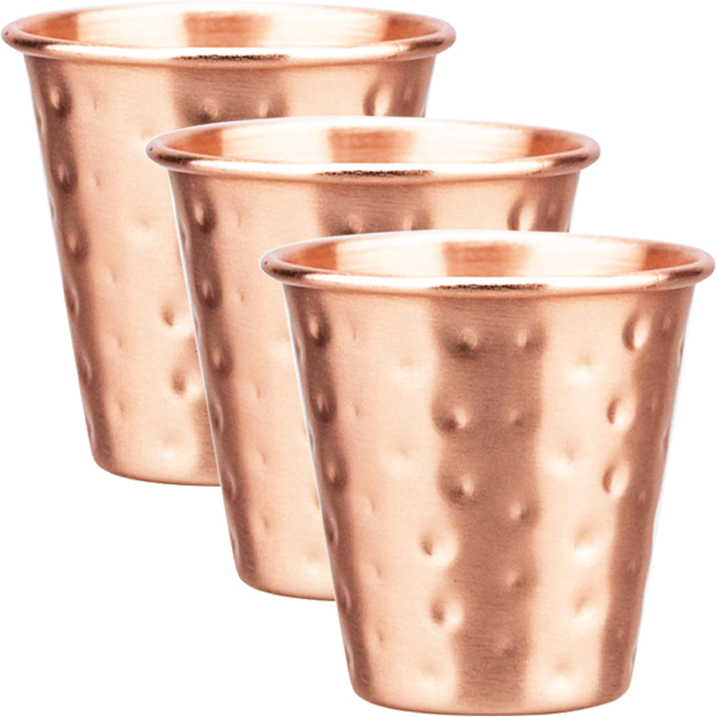 Copper Cocktail Mug - 3/4 Stuks Nieuwe 60ml 100% Koperen