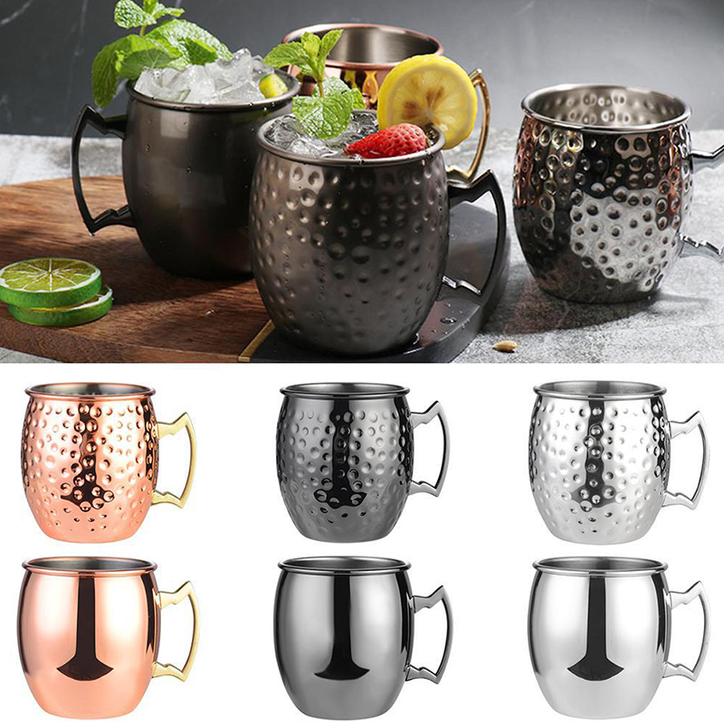 Copper Cocktail Mug - 1 Stuks 530 Ml Rvs Moskou