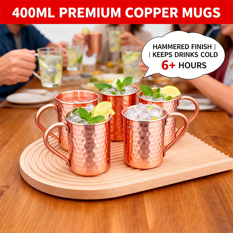 Nieuwe 100% koperen bekers, pu - Copper Cocktail Mug recensie en prijs