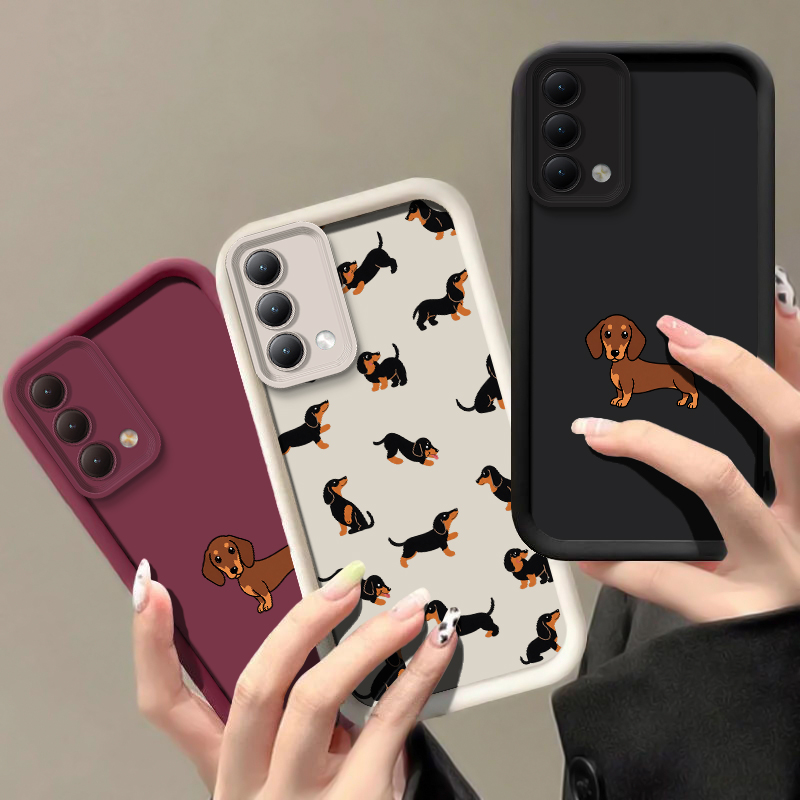 Dachshund-silhouet hond telefo - Realme C67 recensie en prijs