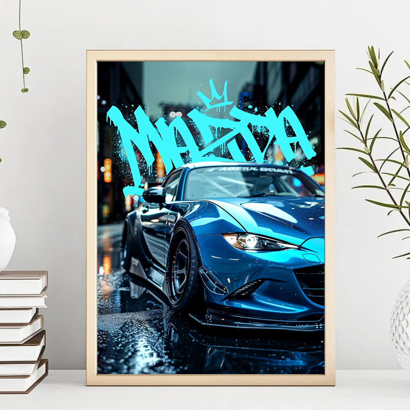 Blauwe Miata Supra Auto E36 Lu - Luxury Lifestyle Picture recensie en prijs